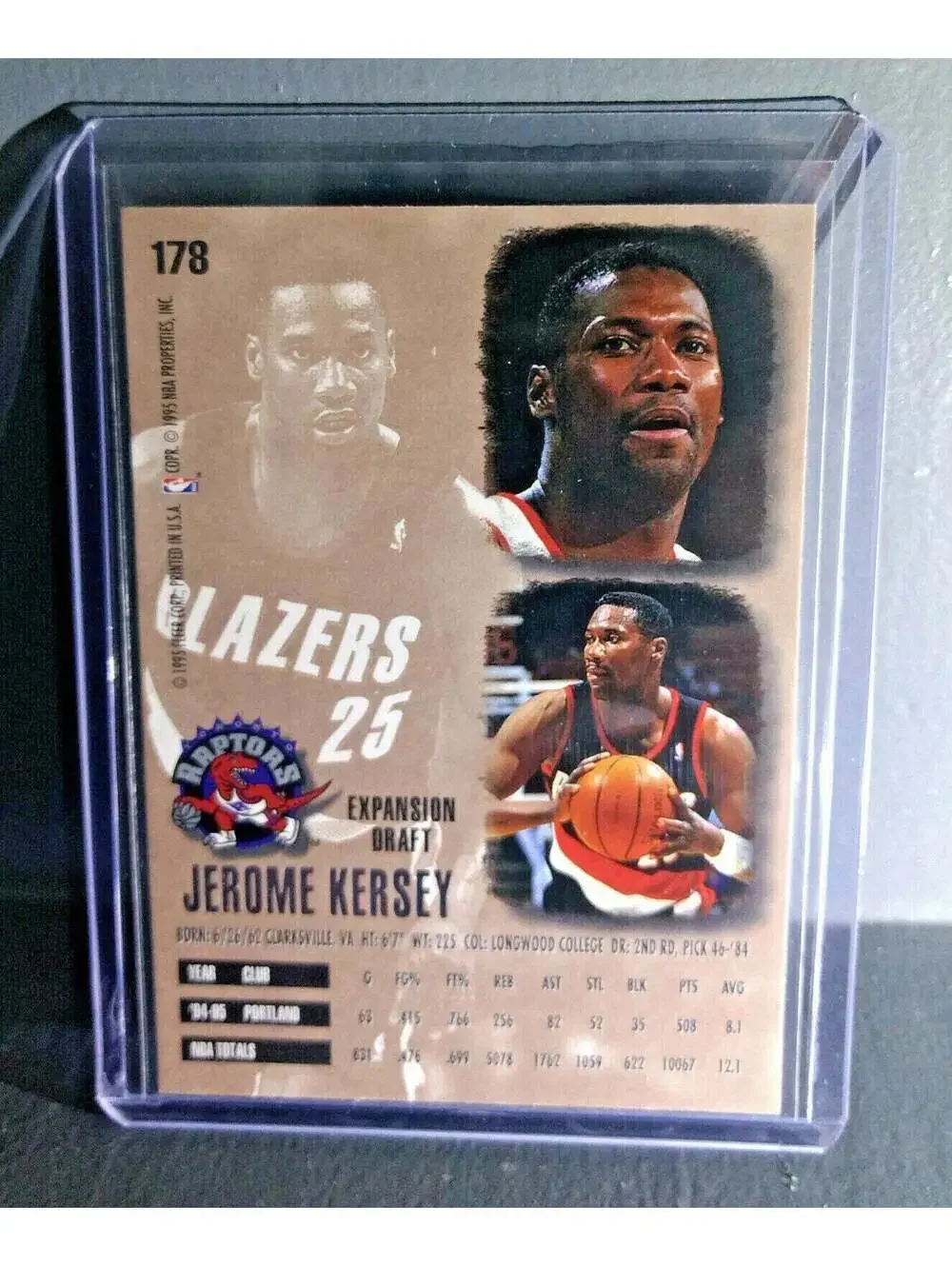 1995-96 Jerome Kersey Fleer Ultra #178 Basketball Card
